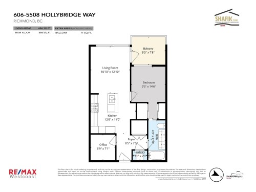 606-5508 Hollybridge Way, Richmond, BC 