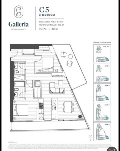 1101-8555 Capstan Way, Richmond, BC 