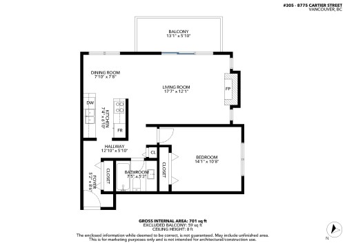 305-8775 Cartier Street, Vancouver, BC 