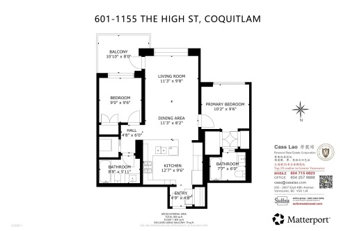 601-1155 The High Street, Coquitlam, BC 