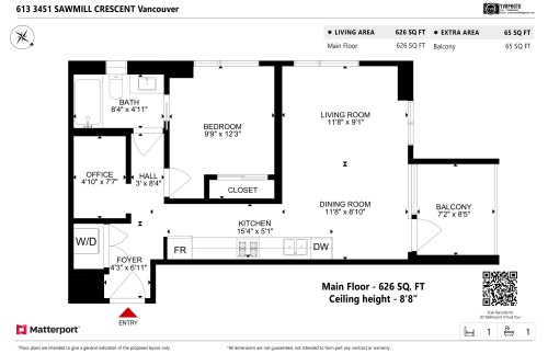 613-3451 Sawmill Crescent, Vancouver, BC 
