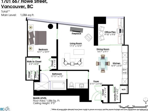 1701-667 Howe Street, Vancouver, BC 