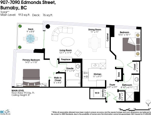 907-7090 Edmonds Street, Burnaby, BC 