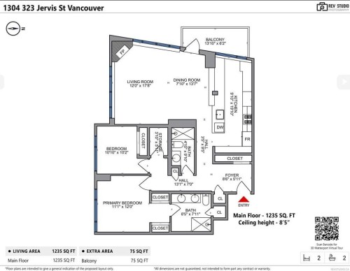 1304-323 Jervis Street, Vancouver, BC 