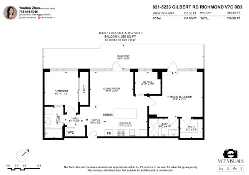 621-5233 Gilbert Road, Richmond, BC 