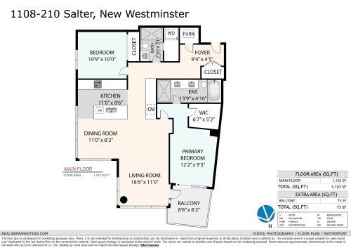 1108-210 Salter Street, New Westminster, BC 