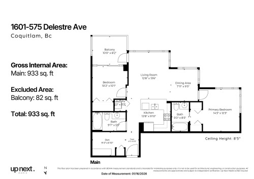 1601-575 Delestre Avenue, Coquitlam, BC 