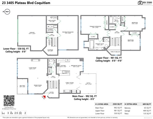 23-3405 Plateau Boulevard, Coquitlam, BC 