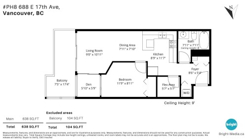 Ph8-688 17Th Avenue E, Vancouver, BC 