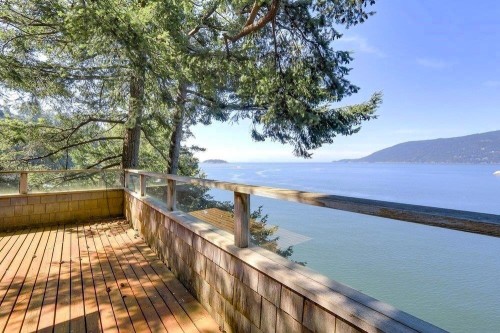 6648 Marine Drive, West Vancouver, BC - Outdoor With Body Of Water With Deck Patio Veranda With View