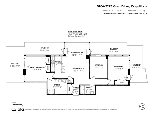 3104-2978 Glen Drive, Coquitlam, BC 