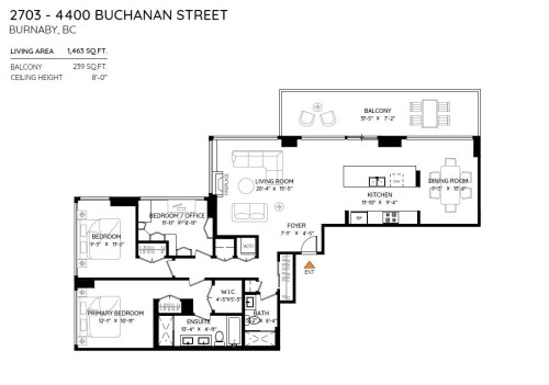 2703-4400 Buchanan Street, Burnaby, BC 