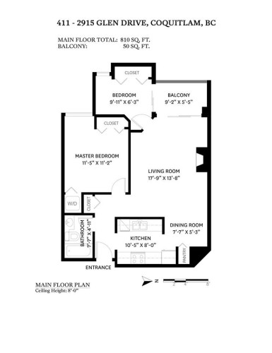 411-2915 Glen Drive, Coquitlam, BC 