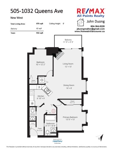 505-1032 Queens Avenue, New Westminster, BC 