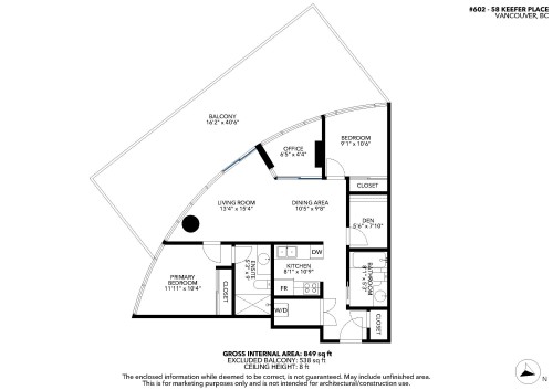 602-58 Keefer Place, Vancouver, BC 