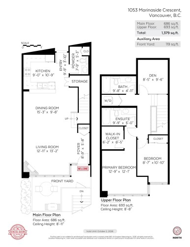 1053 Marinaside Crescent, Vancouver, BC 