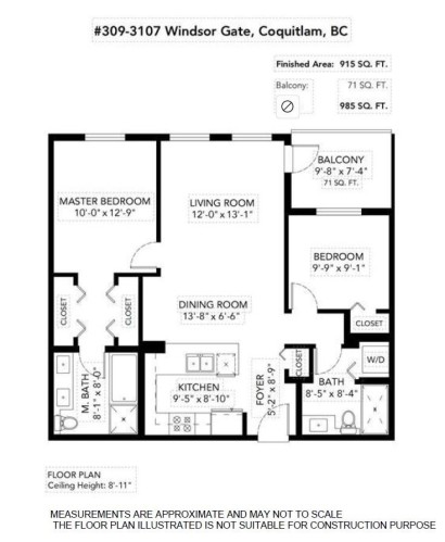 309-3107 Windsor Gate, Coquitlam, BC 