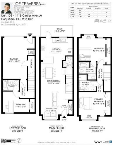 103-1418 Cartier Avenue, Coquitlam, BC 