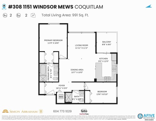 308-1151 Windsor Mews, Coquitlam, BC 