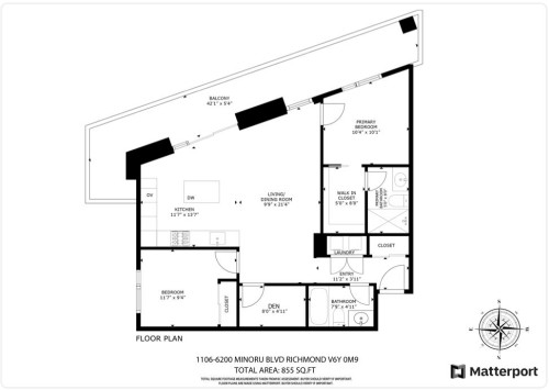 1106-6200 Minoru Boulevard, Richmond, BC 