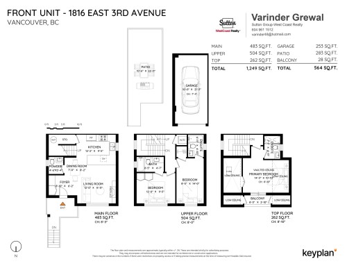 1-1816 3Rd Avenue E, Vancouver, BC 