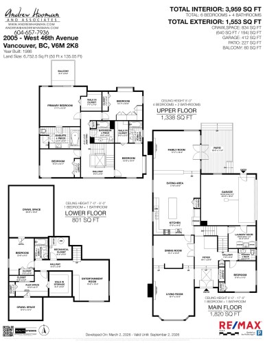 2005 46Th Avenue W, Vancouver, BC 