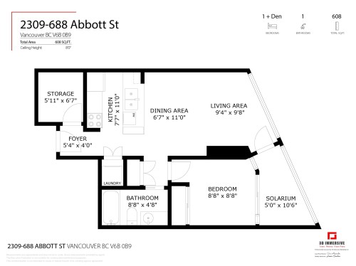 2309-688 Abbott Street, Vancouver, BC 