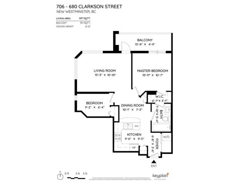 706-680 Clarkson Street, New Westminster, BC 