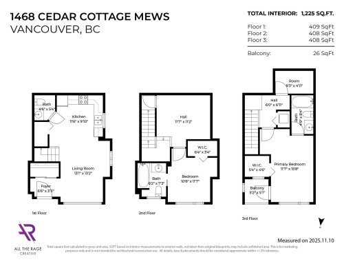 1468 Cedar Cottage Mews, Vancouver, BC 