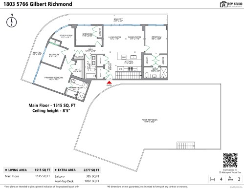 1803-5766 Gilbert Road, Richmond, BC 