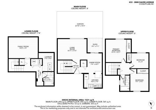 22-2880 Dacre Avenue, Coquitlam, BC 