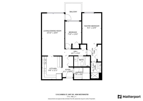 502-1310 Cariboo Street, New Westminster, BC 