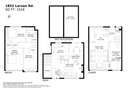 1852 Larson Road, North Vancouver, BC 