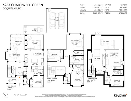 3283 Chartwell Green, Coquitlam, BC 