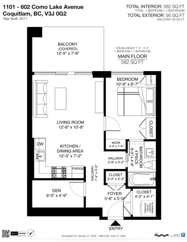 1101-602 Como Lake Avenue, Coquitlam, BC 