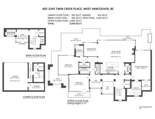 Ph2-2245 Twin Creek Place, West Vancouver, BC 