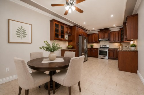 7202 Ross Street, Vancouver, BC - Indoor Photo Showing Dining Room