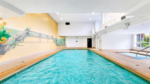 211-2985 Princess Crescent, Coquitlam, BC - Indoor Photo Showing Other Room With In Ground Pool