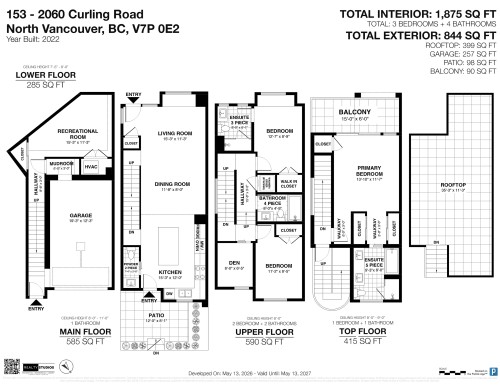 153-2060 Curling Road, North Vancouver, BC 