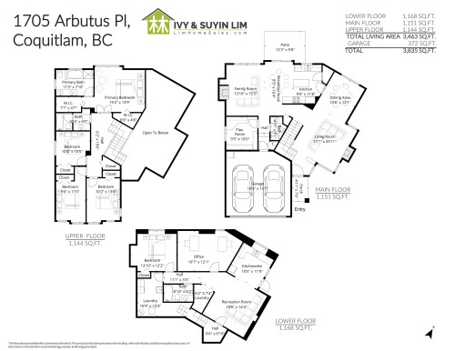 1705 Arbutus Place, Coquitlam, BC 