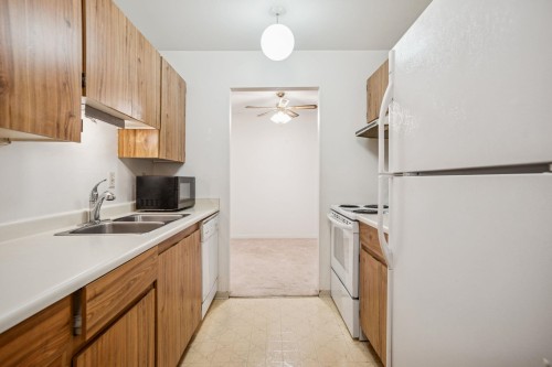 249-7471 Minoru Boulevard, Richmond, BC - Indoor Photo Showing Kitchen With Double Sink