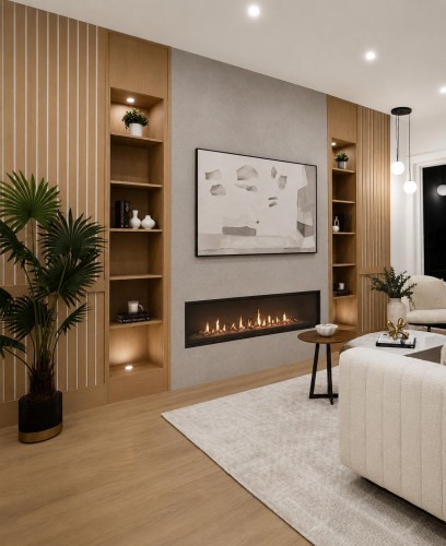 1-1065 Ridley Drive, Burnaby, BC - Indoor Photo Showing Living Room With Fireplace