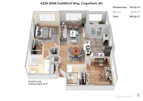 229-3098 Guildford Way, Coquitlam, BC 