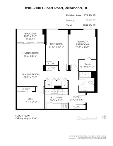 901-7100 Gilbert Road, Richmond, BC 