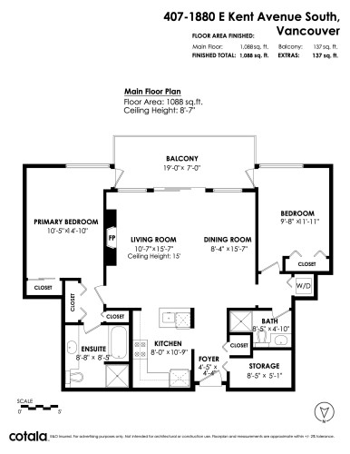 407-1880 Kent Avenue South E, Vancouver, BC 