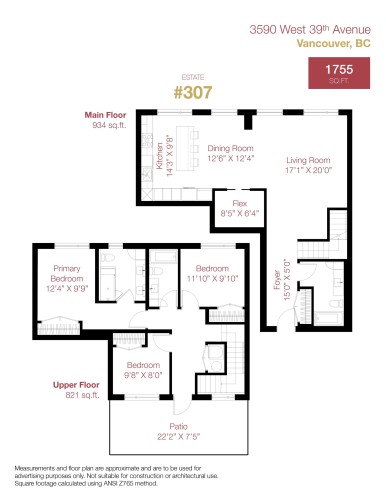 307-3590 39Th Avenue W, Vancouver, BC 