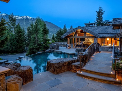 7469/73 Treetop Lane, Whistler, BC - Outdoor With In Ground Pool