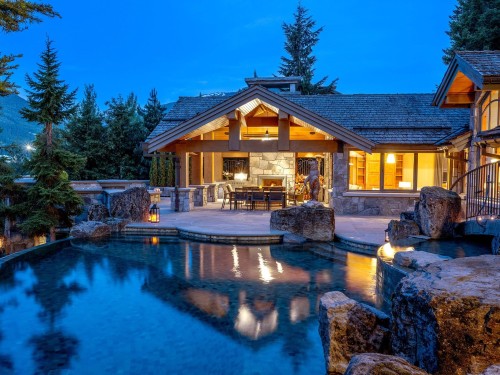 7469/73 Treetop Lane, Whistler, BC - Outdoor With In Ground Pool