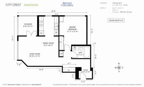 2403-1155 Homer Street, Vancouver, BC 