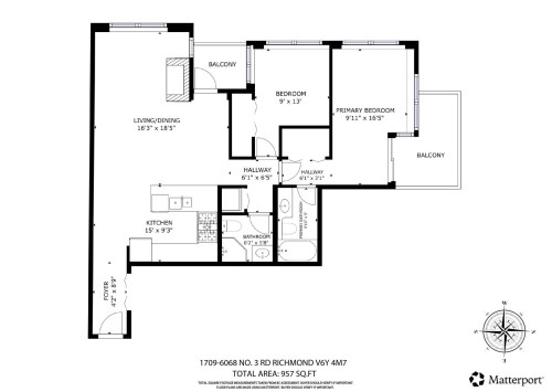 1709-6068 No. 3 Road, Richmond, BC 
